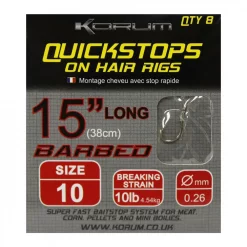 Korum Quickstop Am Haarvorfach -Korum Verkäufe korum quickstops on hair rigs 4