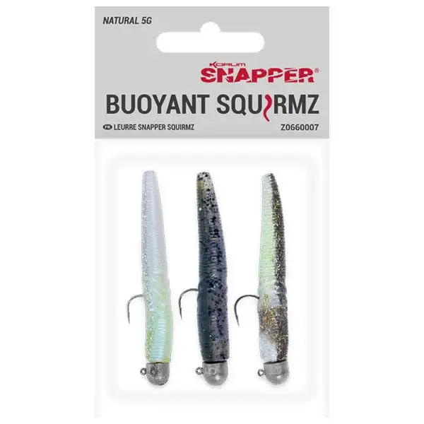 Korum Snapper Squirmz, Schwimmender Gummiköder 3 Korum Snapper Squirmz, Schwimmender Gummiköder